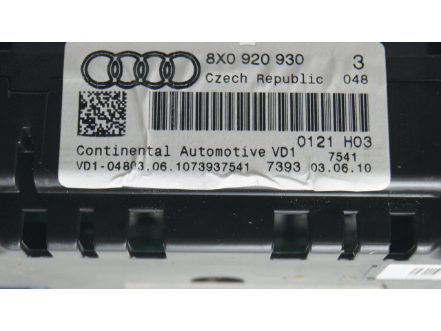 Панель приборов 8X0920930, 8X0920930 Audi A1