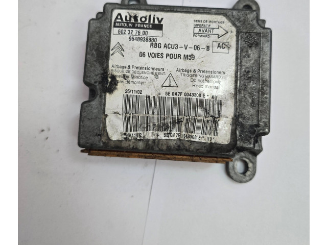 Блок подушек безопасности 9648938880, 602327600 Citroen Berlingo