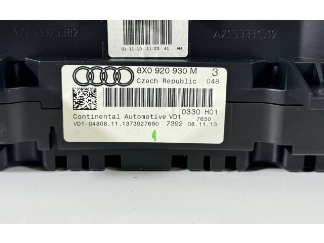 Панель приборов    Audi A1       