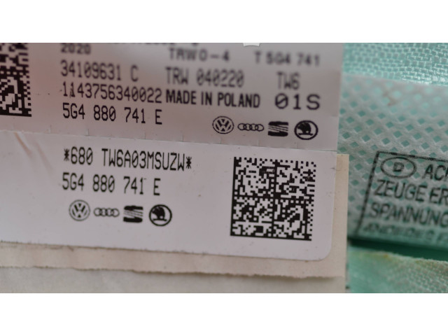 Боковая подушка безопасности 5G4880741E, 34109631C Volkswagen Golf VII