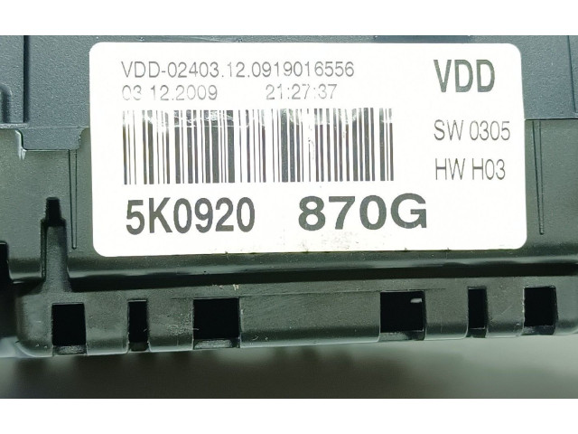 Панель приборов 5K0920870G Volkswagen Golf VI