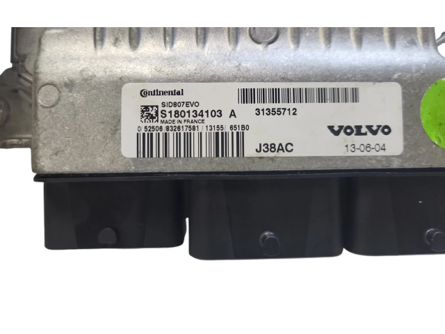 Блок управления двигателя 31355712, S180134103A Volvo S60