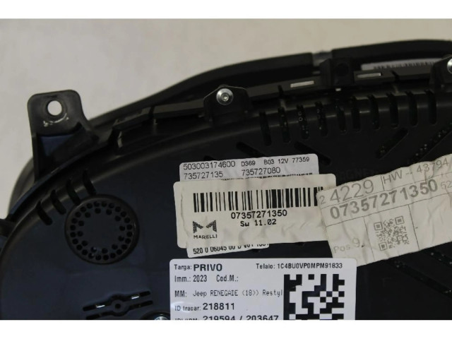 Панель приборов    Jeep Renegade       