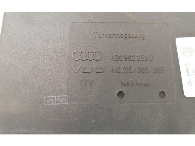 Блок комфорта 4B0962258D, 410215006 Audi A6 S6 C5 4B