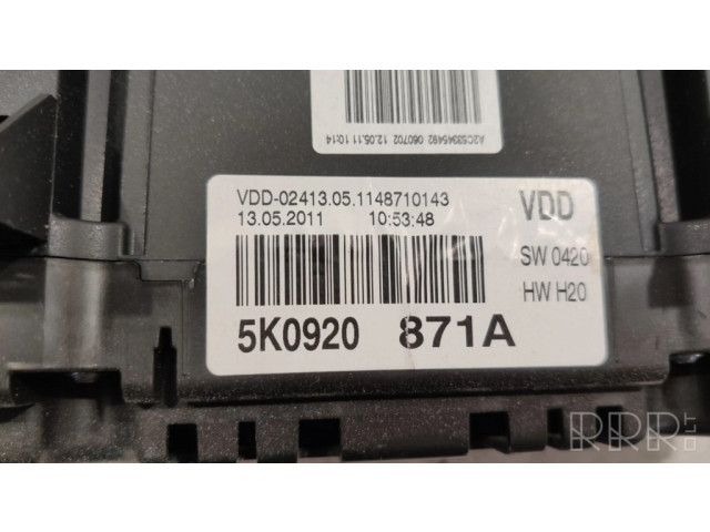 Панель приборов 5K0920871A Volkswagen Golf VI