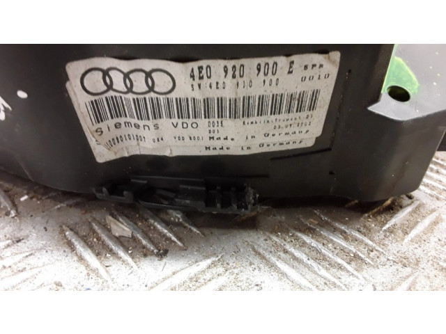 Přístrojová deska Audi A8 S8 D2 4D 2000 4E0920900E, 88311327