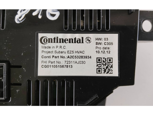Блок управления климат-контролем 72311AJ030, A2C53283934   Subaru Outback