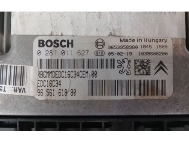 Řídící jednotka 0281011627, 9653958980 Peugeot 307 2005