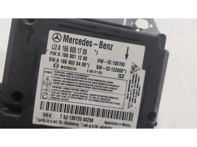 Блок подушек безопасности A1669001709   Mercedes-Benz ML AMG W164