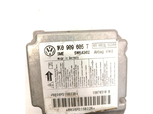 Блок подушек безопасности 1K0909605T, 5WK43412   Volkswagen Jetta V