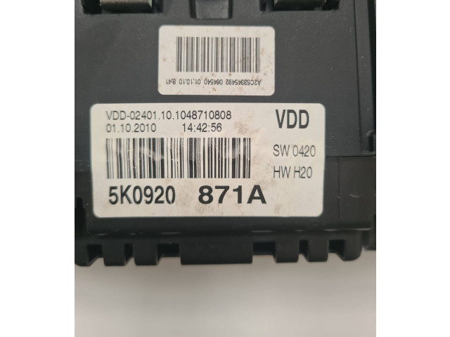 Панель приборов 5K0920871A, DD02401 Volkswagen Golf VI