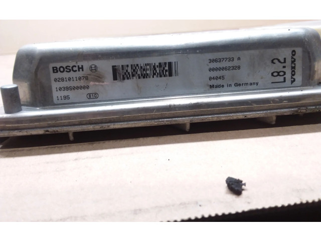 Блок управления двигателя 30637733A, 0281011078   Volvo XC90