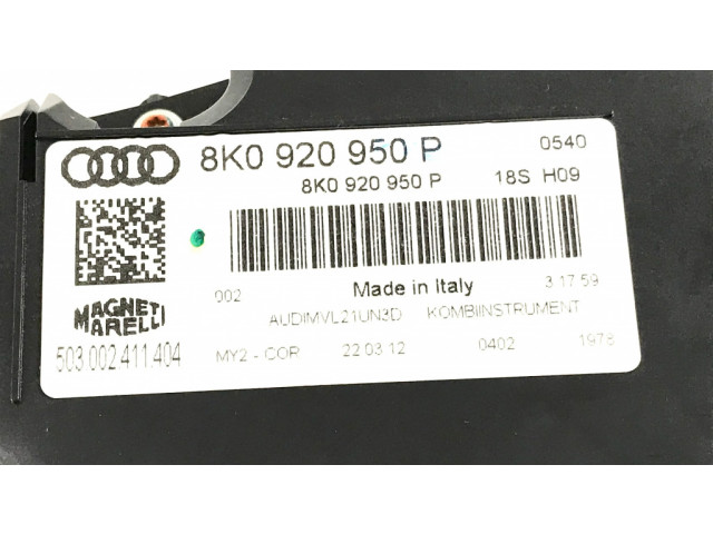 Панель приборов 8K0920950P Audi A4 S4 B8 8K