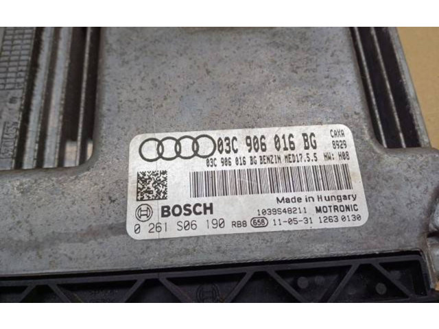 Турбина Блок управления двигателя Audi A1 03C906016BG, 0261S06190 для CAX