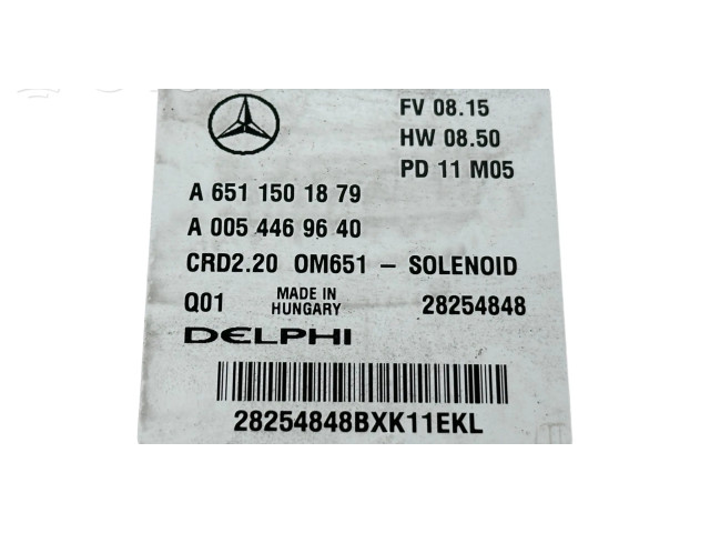 Řídící jednotka A6511501879, 28254848 Mercedes-Benz Vito Viano W639 2011