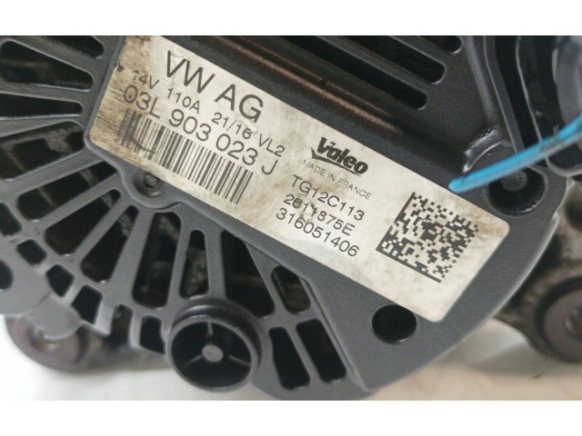 Генератор 03L903023J, TDI   Skoda Rapid (NH)      