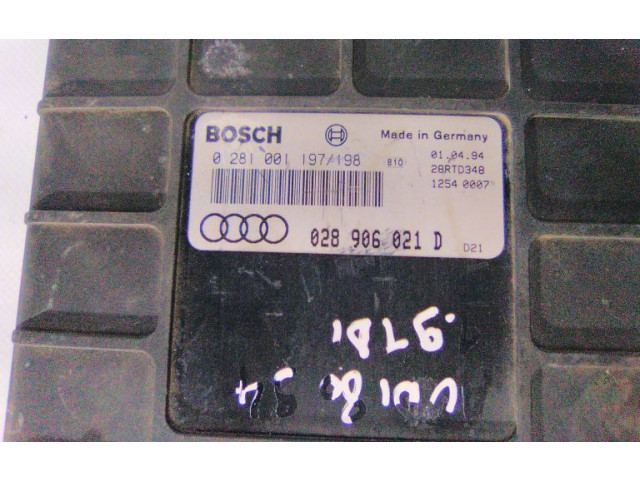 Блок управления двигателя 028906021D   Rover 100