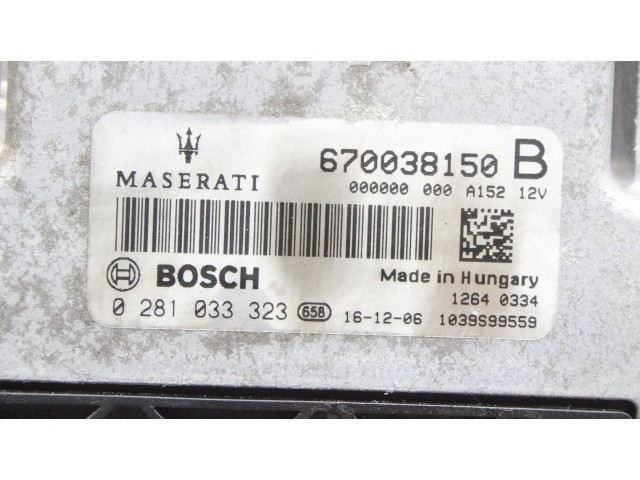 Řídící jednotka 670038150B, 0281033323 Maserati Quattroporte 2017