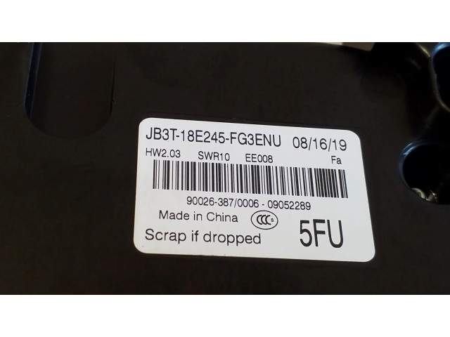 Блок управления климат-контролем JB3T18E245FG, JB3T18E245FG3ENU Ford Ranger