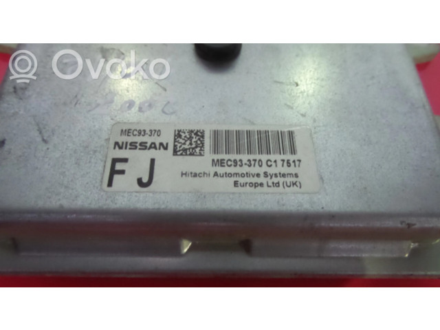 Řídící jednotka MEC93-370 Nissan Qashqai+2 2007