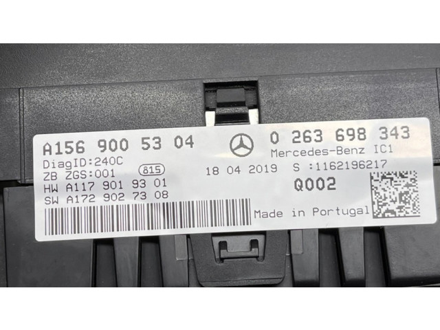 Přístrojová deska Mercedes-Benz GLA W156 2019 A1569005304, 0263698343
