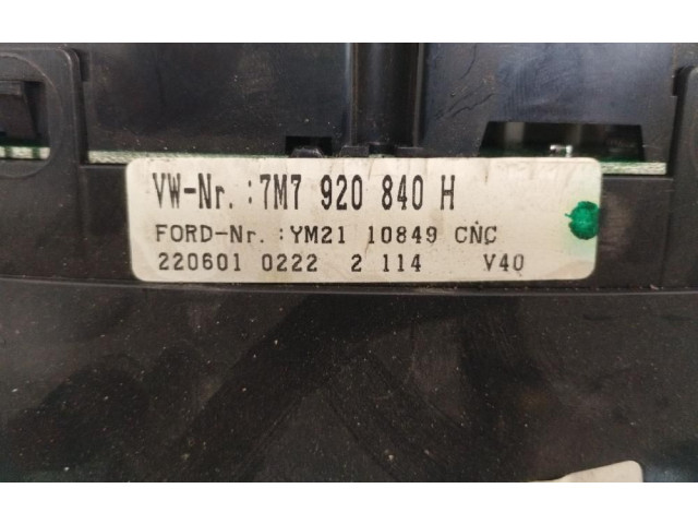 Přístrojová deska Seat Alhambra (Mk1) 2000 7M7920840H