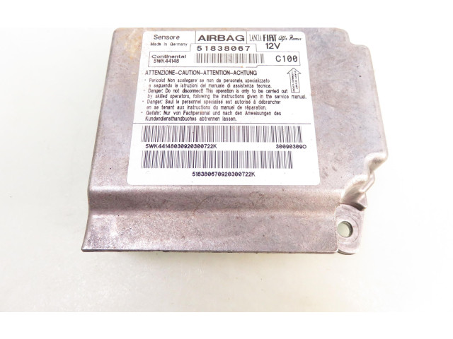 Блок подушек безопасности 5WK44148, 51838067   Fiat Punto (199)