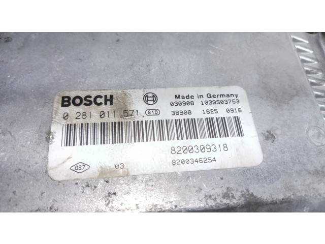 Řídící jednotka 0281011571, 8200309318 Renault Laguna II 2003