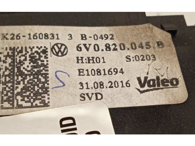 Модуль блока управления кондиционером 6V0820045B, 6V0820045B9B9   Skoda Fabia Mk3 (NJ)