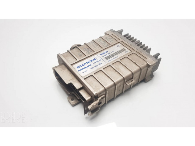 Блок управления двигателя 893907383, 0285007040 Audi 80 90 B3