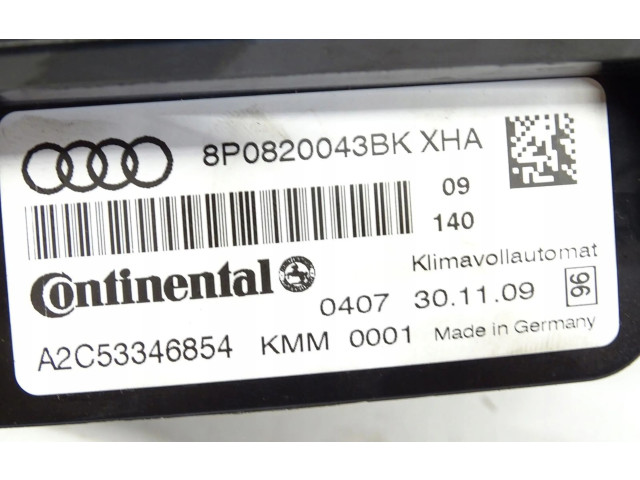 Блок управления климат-контролем 8P0820043BK   Audi A3 S3 8P