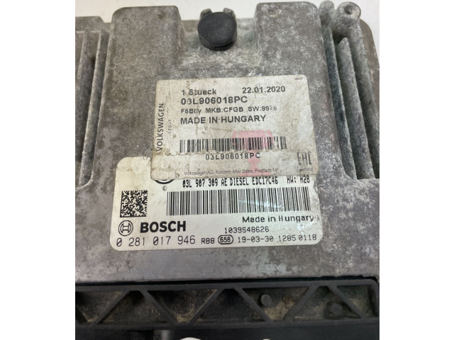 Řídící jednotka 03L906018PC, 0281017946 Volkswagen Tiguan 2011