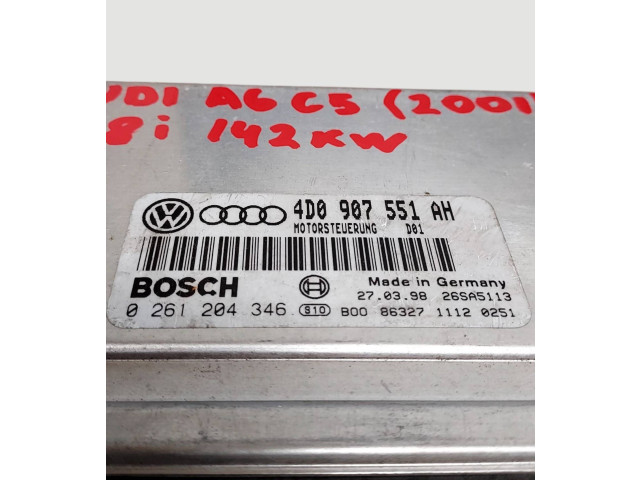 Блок управления двигателя 4D0907551AH   Audi A6 S6 C5 4B