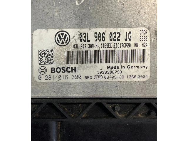 Řídící jednotka 03L907309H, 03L906022JG Volkswagen Multivan T5 2009