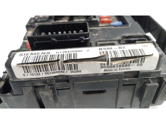 Pojistková skříňka Řídící jednotka BSM 9650618580, BSM-B2 Citroen Berlingo