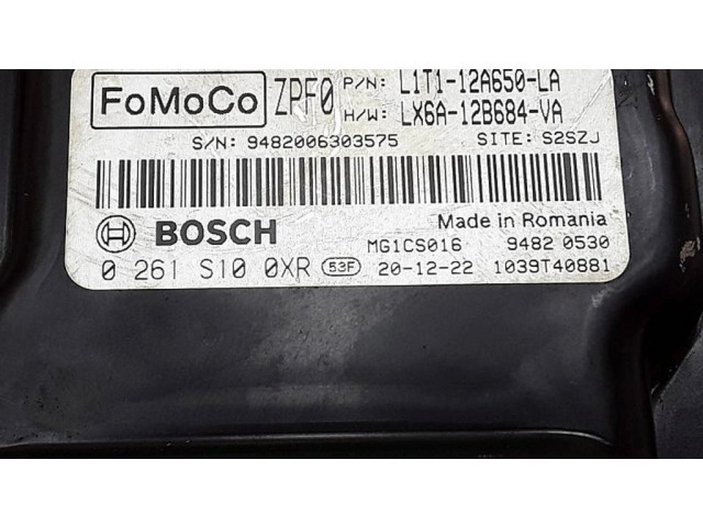 Блок управления двигателя L1T112A650LA, 0261S100XR   Ford Fiesta