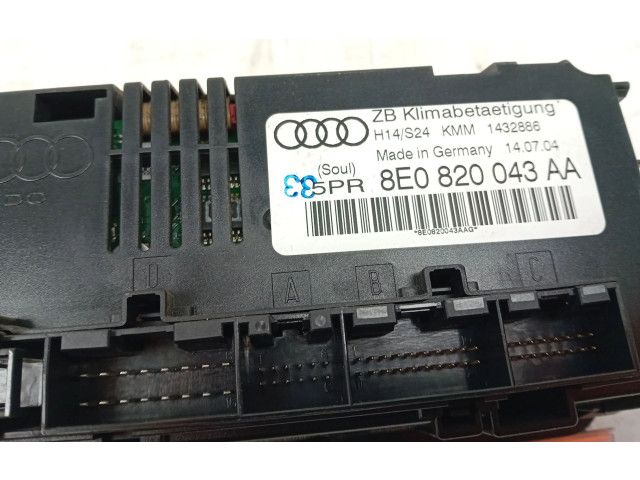 Модуль блока управления кондиционером 8E0820043 Audi A4 Allroad