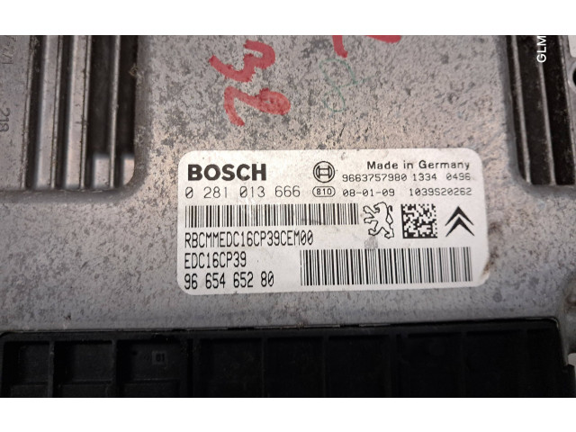 Блок управления двигателя 9665465280, 9663757980 Citroen C-Crosser
