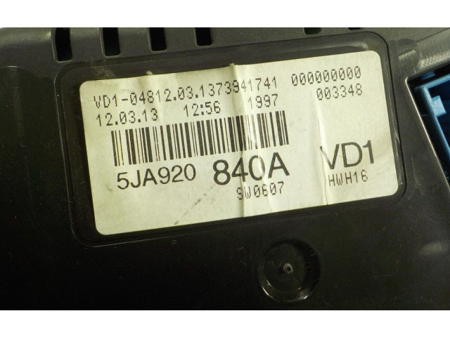 Панель приборов 5JA920840A, 04812031373941741   Skoda Rapid (NH)       