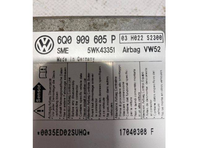 Блок подушек безопасности 6Q0909605P, 17040308F   Volkswagen Caddy