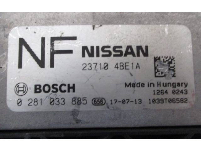 Řídící jednotka 237104BE1A, 0281033885 Nissan X-Trail T32 2017