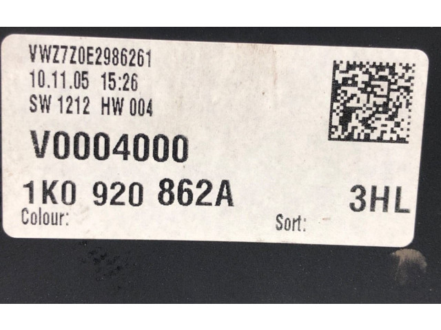 Панель приборов 1K0920862A   Volkswagen Jetta V       
