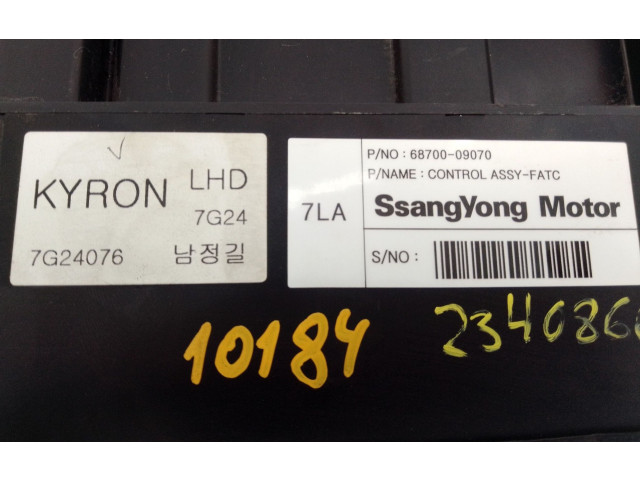 Блок управления климат-контролем 6870009070, 7G24076 SsangYong Kyron