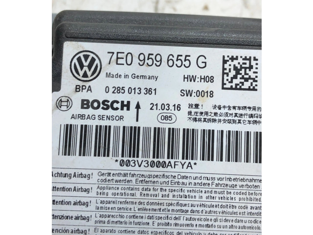 Блок подушек безопасности 7E0959655G, 0285013361   Volkswagen Transporter - Caravelle T6