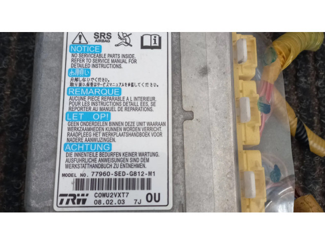 Блок подушек безопасности 77960SEDG812M1, C0WU2VXT7 Honda Accord