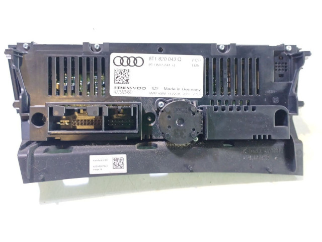 Блок управления климат-контролем 8T1820043AJ, 8T1820043Q   Audi A4 Allroad