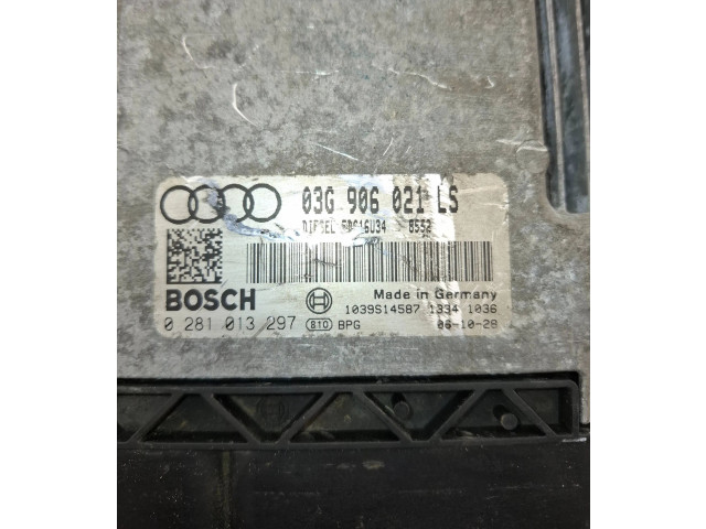 Блок управления двигателя 03G906021LS, 1039S14587 Audi A3 S3 A3 Sportback 8P