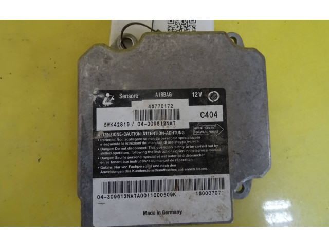 Блок подушек безопасности 46770172, 5WK42819 Fiat Marea