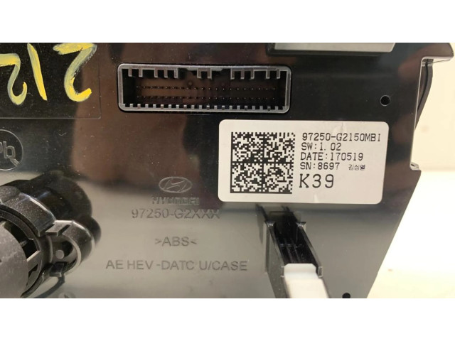 Блок управления климат-контролем 97250G2150MBI, 97250G2XXX Hyundai Ioniq