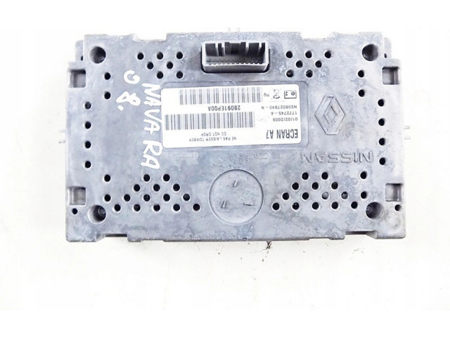 Экран/ дисплей / маленький экран 28091ep00a Nissan Navara D40